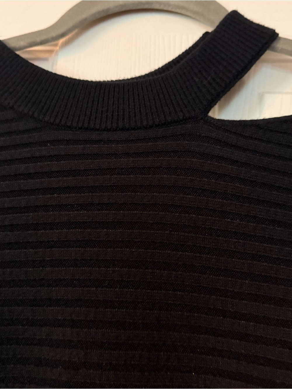 Black Ribbed Sweater - Picture 3 of 7
